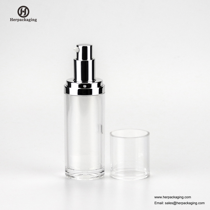 HXL412 Leere luftlose Acrylcreme und Lotion Flasche Kosmetikbehälter für die Hautpflege