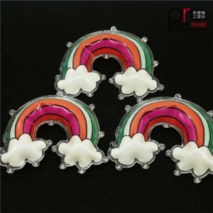 Puffy Patch aus Regenbogen-PVC