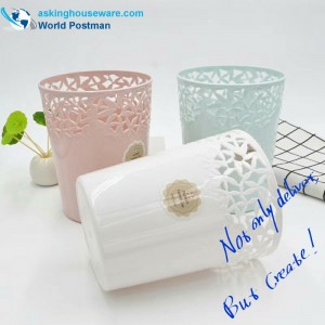 Hohle runde Plastikmülleimer