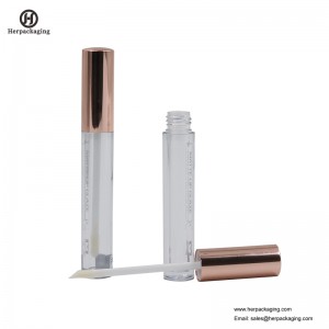 HCL304 Clear Plastic Leere Lipgloss-Röhrchen für farbige Kosmetikprodukte beflockte Lipgloss-Applikatoren