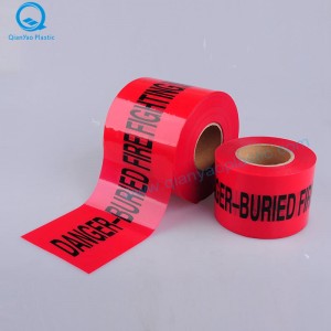 GAS Underground Warning Tape; ELEKTRIZITÄT Unterirdisches Warnband; FIRE Underground Warnband