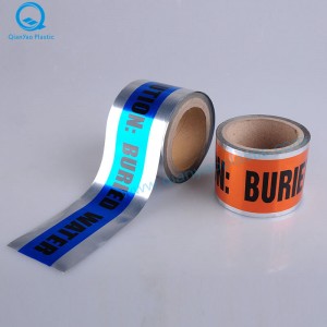 4mil, 5mil, 6mil unterirdisch erkennbares Warnband, Warnband, Gefahrenband, Barrikadenband