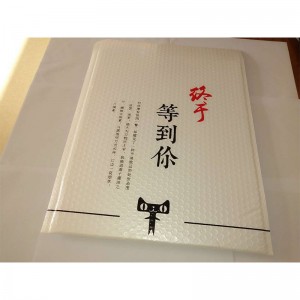 weiße metallische Folien-kundenspezifische Luftblasen-Umschlag-Polymailer mit Logo / mailing-Taschen aufgefüllter Plastik