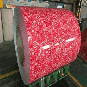 Farbbeschichtete Druckplatte