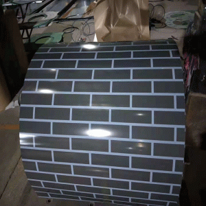 Farbbeschichtete Druckplatte