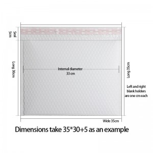 weiße verschließbare Luftpostverpackungsumschläge Poly-Versandbeutel mit Luftpolsterfolie