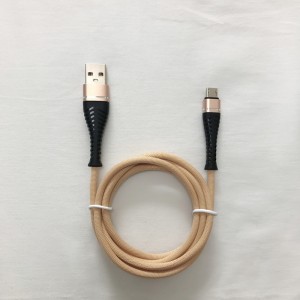 3.0A Geflochtenes, schnelles Aufladen rundes Aluminiumgehäuse Flex Biegen Verwicklungsfreies USB-Datenkabel für Micro-USB, Typ C, iPhone Blitzladung und Synchronisation