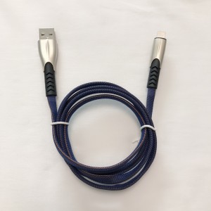 3.8A Geflochtene, schnellladende, flache Zink-Legierung Gehäuse Verwicklung Free Flex Biegen USB-Datenkabel für Micro-USB, Typ C, iPhone Blitzladung und Synchronisation