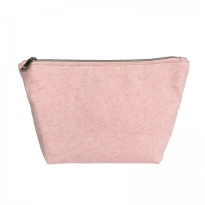 Robuste tragbare kleine Naturfaser-Reißverschluss-Kosmetiktasche