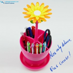 Netter Blumen-Küchen-Büro-Besteck-Eimer