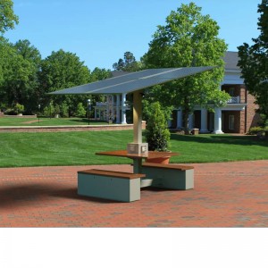 Solar Charging Table Campus-Arbeitsplätze Nachhaltige Energieproduktivität