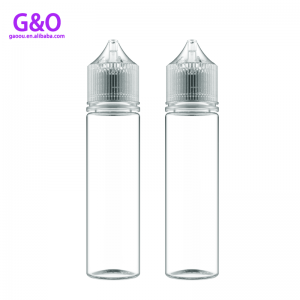v3 neue 60ml 2oz klar transparent pet benutzerdefinierte einhornflasche 30ml pet einhornflaschen e saftflasche 60ml v3 durchsichtige kunststoff-tropfflaschen