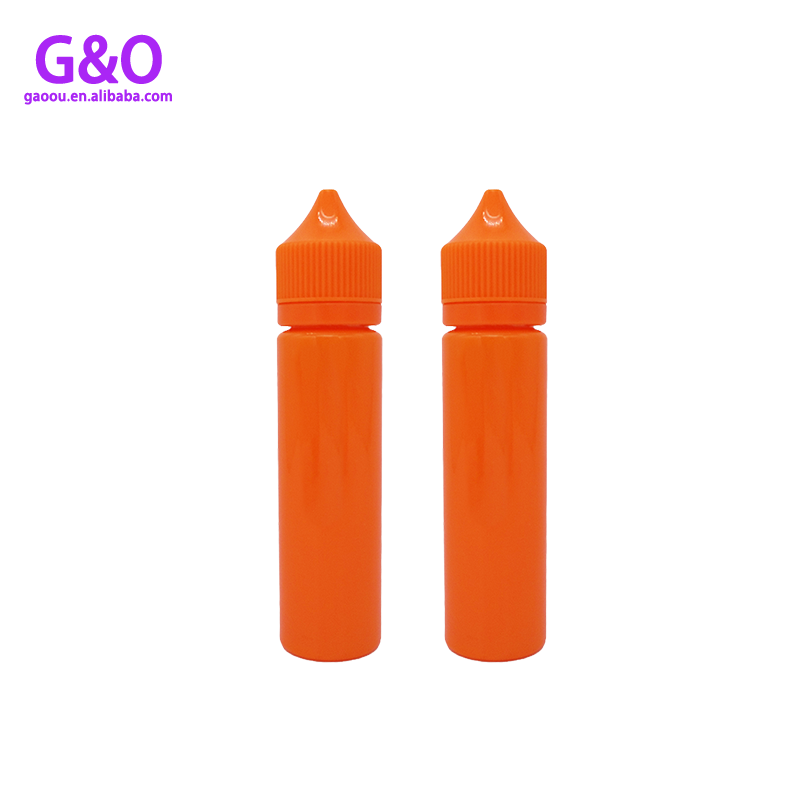 pet eliquid flasche vape eliquid plastikflasche 60ml orange farbe neue mollig gorilla e cig flüssigkeit kunststoff tropfflaschen
