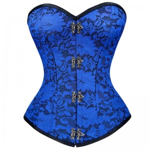 Sexy Gothic Floral Brocade Strapless Stahlknochen Bodyshaper Taille Cincher Vollbrustkorsett N19020
