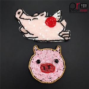 Öko-Perlen Animal Dragonfly Pegasus gestickter Patch angepasst