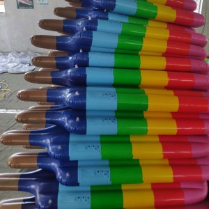 Aufblasbare Regenbogen Popsicle Pool Float / Pool Lounge