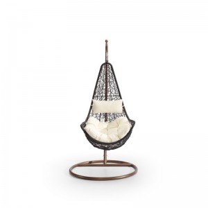 2 Personen Wicker Outdoor Patio Swing Chair Set