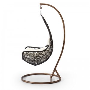 Garten-im Freien und hängender Rattan-Weidenkorb-Stuhl-Innen