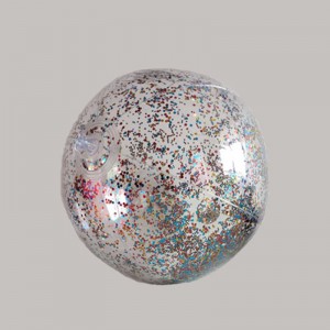Aufblasbarer transparenter Glitter- / Feder-Wasserball