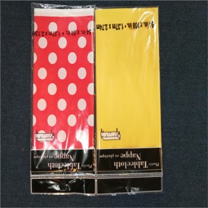 Hochzeitsfeiern aus Kunststoff bedruckt PEVA Table Cover Einweg-Tischdeckengeschirr