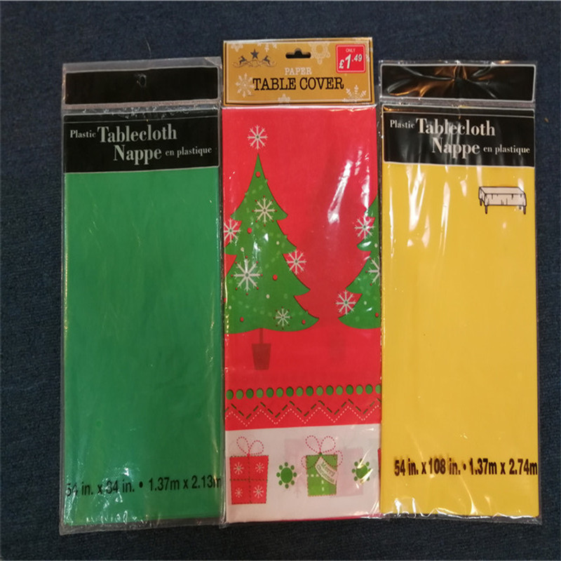 Benutzerdefinierte Größe und Farbe Christmas Day Tablecloth Polyester Fabric Rectangle Table cloth