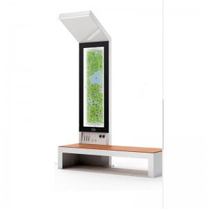 Außenbeleuchtung im Freien, die Lampen-Kasten-Straßen-Bank bekanntmacht