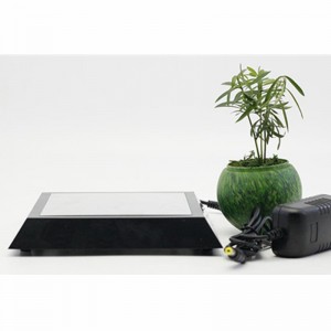 neuer Spiegel quadratischer Sockel Magnetschwebebahnflug Luft Bonsai Teich Topf Baum