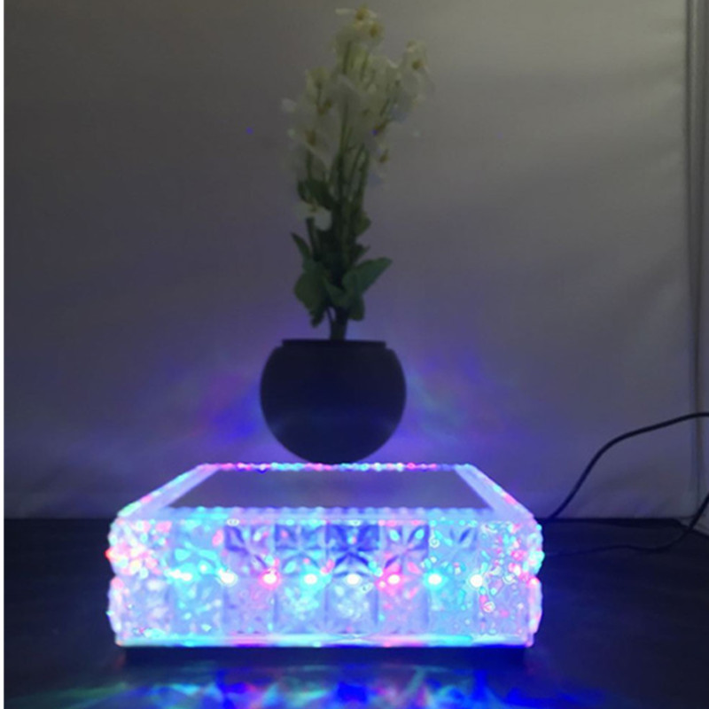 LED-Lichtkristall magnetisch schwebenden Luft Bonsai Teich Pflanzer PA-0717