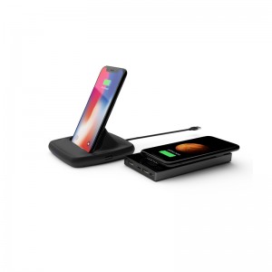 KPS-Z01 Neues abnehmbares kabelloses 10000-mAh-Powerbank-QI-Ladegerät mit USB-Anschluss (5 W)