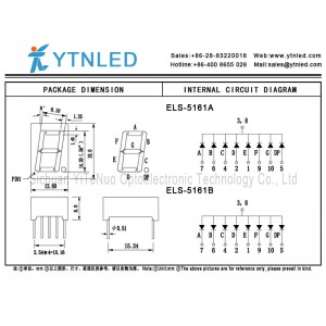 0,56 Zoll rot 1-stellige 7-Segment-LED-Anzeige, digitale Röhre