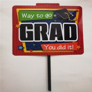 Santa Christams Holiday Decor Kunststoff Outdoor Yard Zeichen Werbeschild