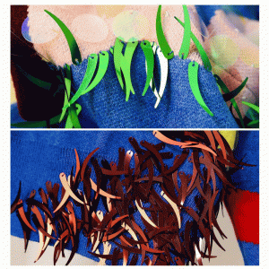 Custom Design Handarbeit Nähen Pailletten Frauen Strickpullover