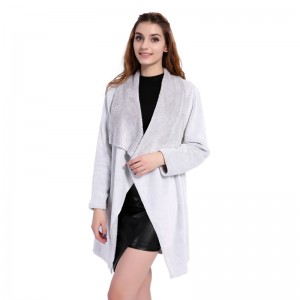 Erwachsene Flanell Fleece Mäntel Frauen Fleece Cardigan Frauen Warme Jacken