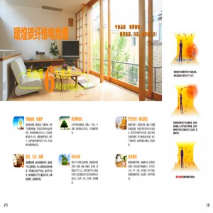 Kohlefaser-Fußbodenheizung