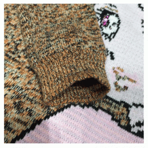 OEM \u0026 ODM Custom Design Wolle hübsche Intarsien Damen Pullover Pullover gestrickt