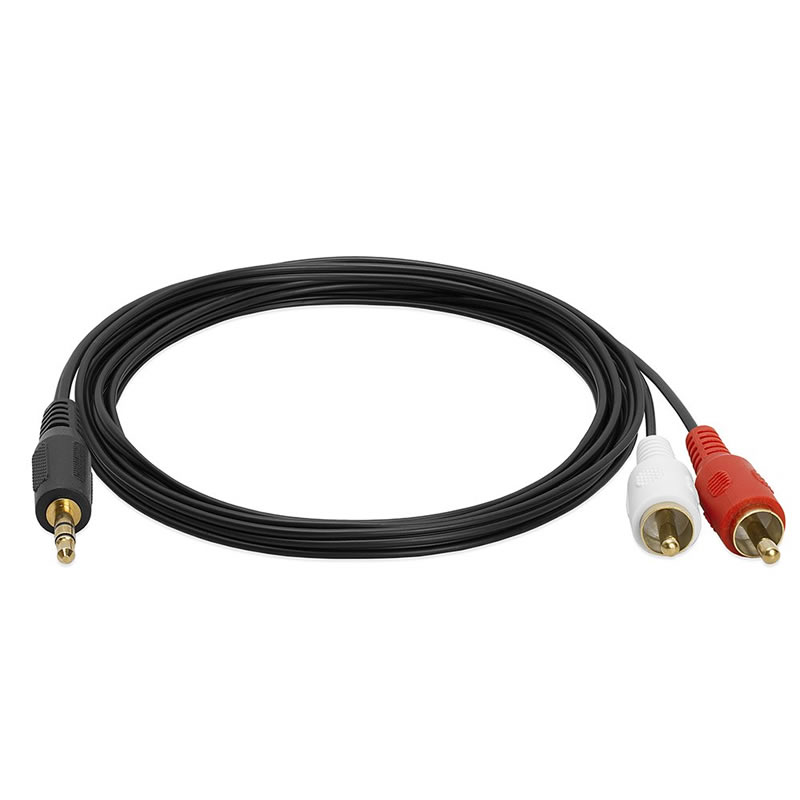 3,5 mm Stereo auf 2 Cinch Audio Adapterkabel