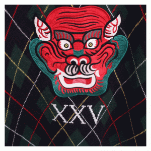 Warme Drachengesicht Patchworks Winter dicken Computer gestrickte Pullover Pullover