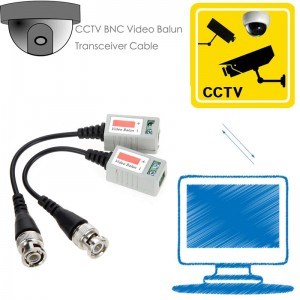 Mini CCTV BNC Video Balun Transceiverkabel