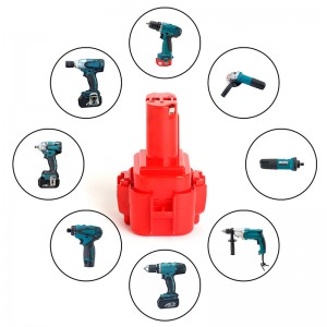 Schnellladung 9.6V 1700mAh Ni-Cd Elektrowerkzeug Akku Ersatz für Makita 193977-7, 192595-8