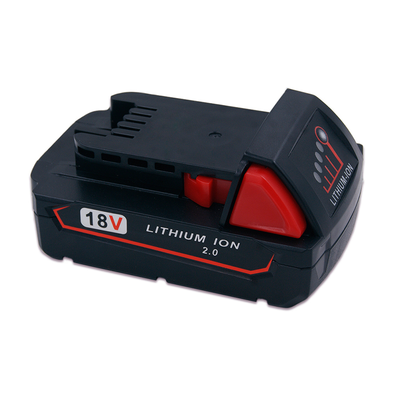 Lithium-Ionen-Akku-Ersatzzellen mit 18 V, 2000 mAh für Milwaukee 48-11-1840 M18