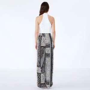 Frauen keucht gestreifte Stellen-moderne zufällige kundenspezifische Palazzo Hose