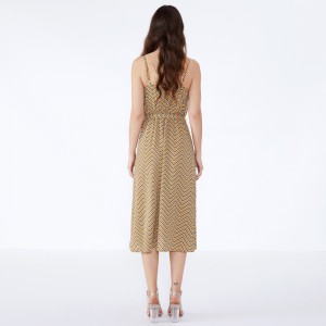 Gestreifte Sommer 2019 Chiffon Vestidos Casuales Frauen Vintage Kleid