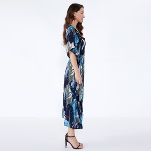 Afrikanisches design elegante frauen dame mode chiffon kleid casual kleider sommer jsdj2558