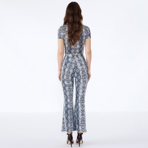 Figurbetonte Shorts mit Leopardenmuster Trendy Zweiteiler Damen Kleidung