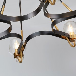 Einfache Boutique Glas Eisen Wohnzimmer Restaurant Hotel Kronleuchter Km2146