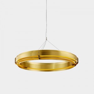 Nordischer moderner unbedeutender Kreisdesign-Haupthotel-LED-Leuchter Km2141