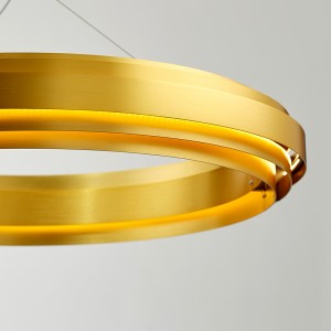 Nordischer moderner unbedeutender Kreisdesign-Haupthotel-LED-Leuchter Km2141