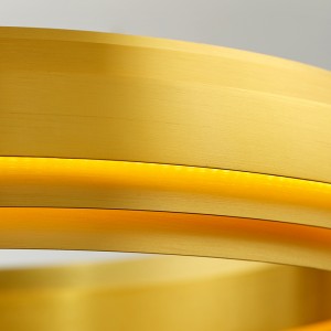 Nordischer moderner unbedeutender Kreisdesign-Haupthotel-LED-Leuchter Km2141