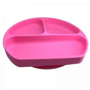 Heißes Produkt Rutschfeste Saugnapf-Silikonbabyplatten Baby-Tabellen-Tischset