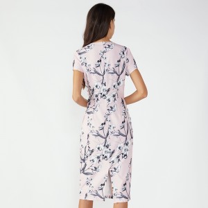 Polyester Lady Fashion Korean Crochet Langes Lycra Kleid